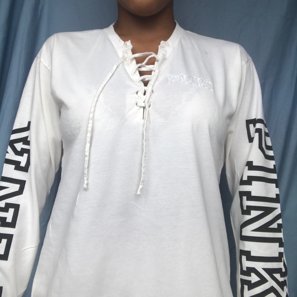 Long Sleeve Pink Victoria Secret Shirt